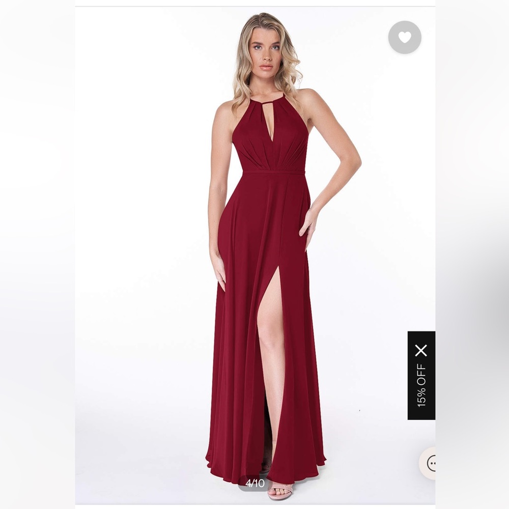 Azazie Evallene Burgundy Bridesmaids Dress